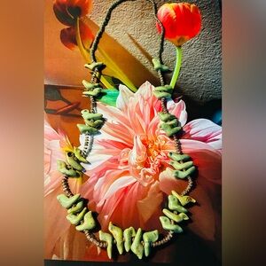 Artisan Clay Bird Fetish Necklace